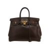 Hermès  Birkin 35 cm handbag  in brown box leather - 360 thumbnail