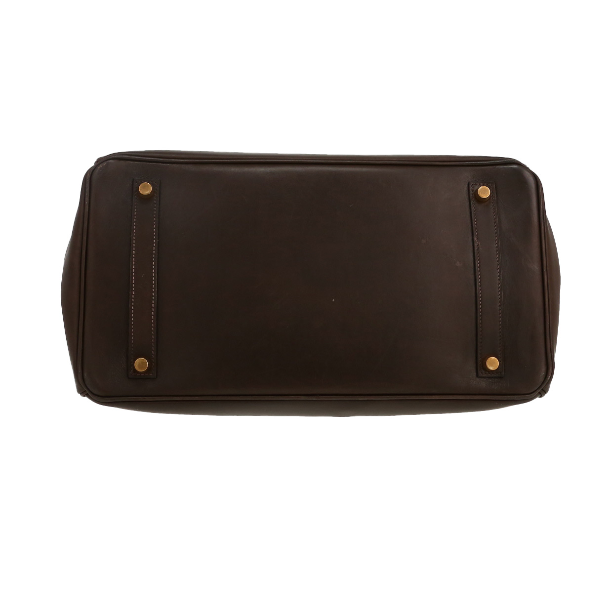 Hermès  Birkin 35 cm handbag  in brown box leather - Detail D1