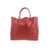 Goyard  Saint-Louis shopping bag  in red Goyard canvas  and red leather - 360 thumbnail
