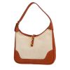 Sac porté épaule ou main Hermès  Trim en toile beige et cuir togo gold - 00pp thumbnail