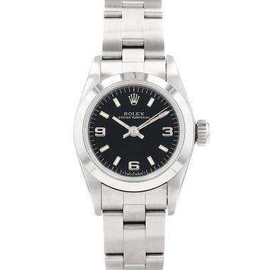 Montre Rolex Lady Oyster Perpetual en acier Ref: Rolex - 67180  Vers 1996