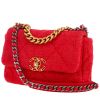 Chanel  19 shoulder bag  in red tweed - 00pp thumbnail