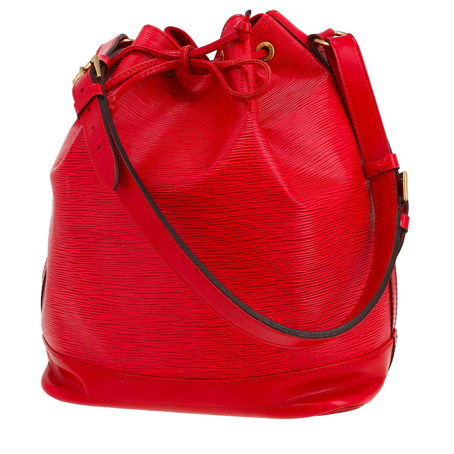 Louis Vuitton Noé handbag in red epi leather