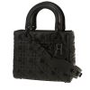 Sac à main Dior  Lady Dior en cuir cannage noir - 00pp thumbnail