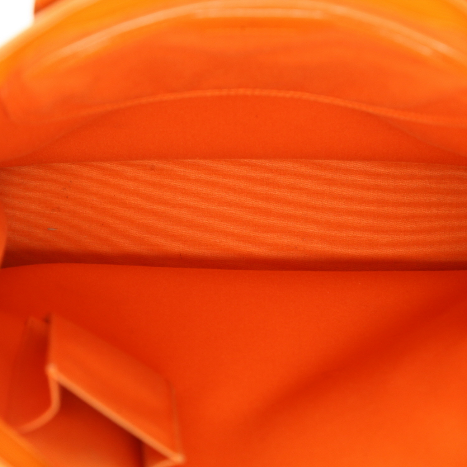 Shopping bag Louis Vuitton  Sac Plat in pelle Epi arancione - Detail D3