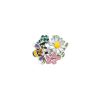 Dior Diorette medium model ring in white gold, enamel and diamond - 360 thumbnail