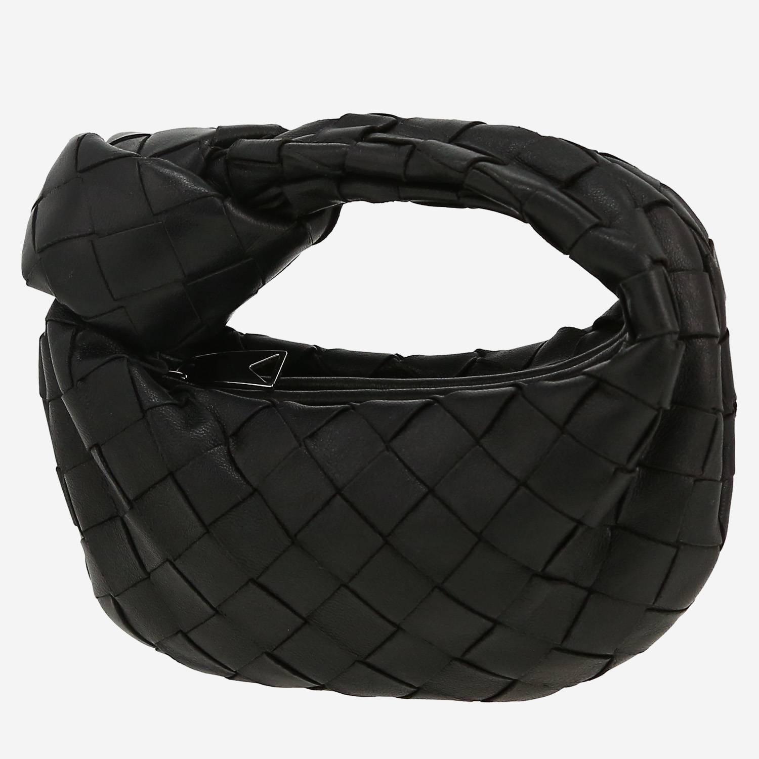 Bolso de mano Bottega Veneta  Jodie Candy en cuero intrecciato negro