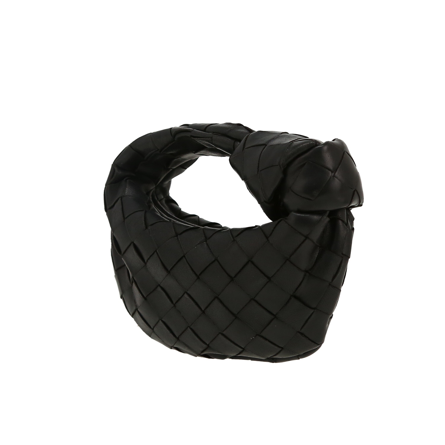 Bolso de mano Bottega Veneta  Jodie Candy en cuero intrecciato negro - Detail D6