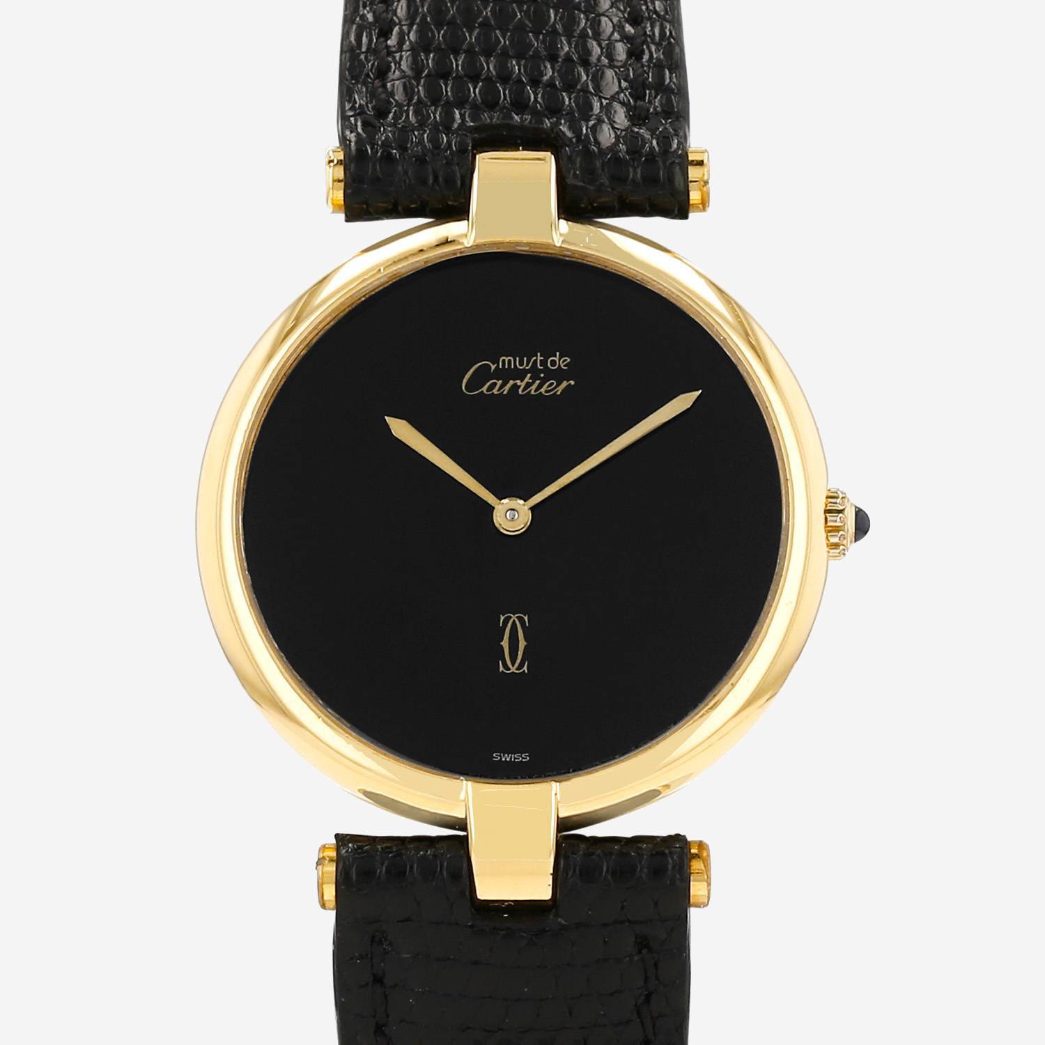 Montre Cartier Must Vendôme en vermeil Ref: Cartier - 17  Vers 1986