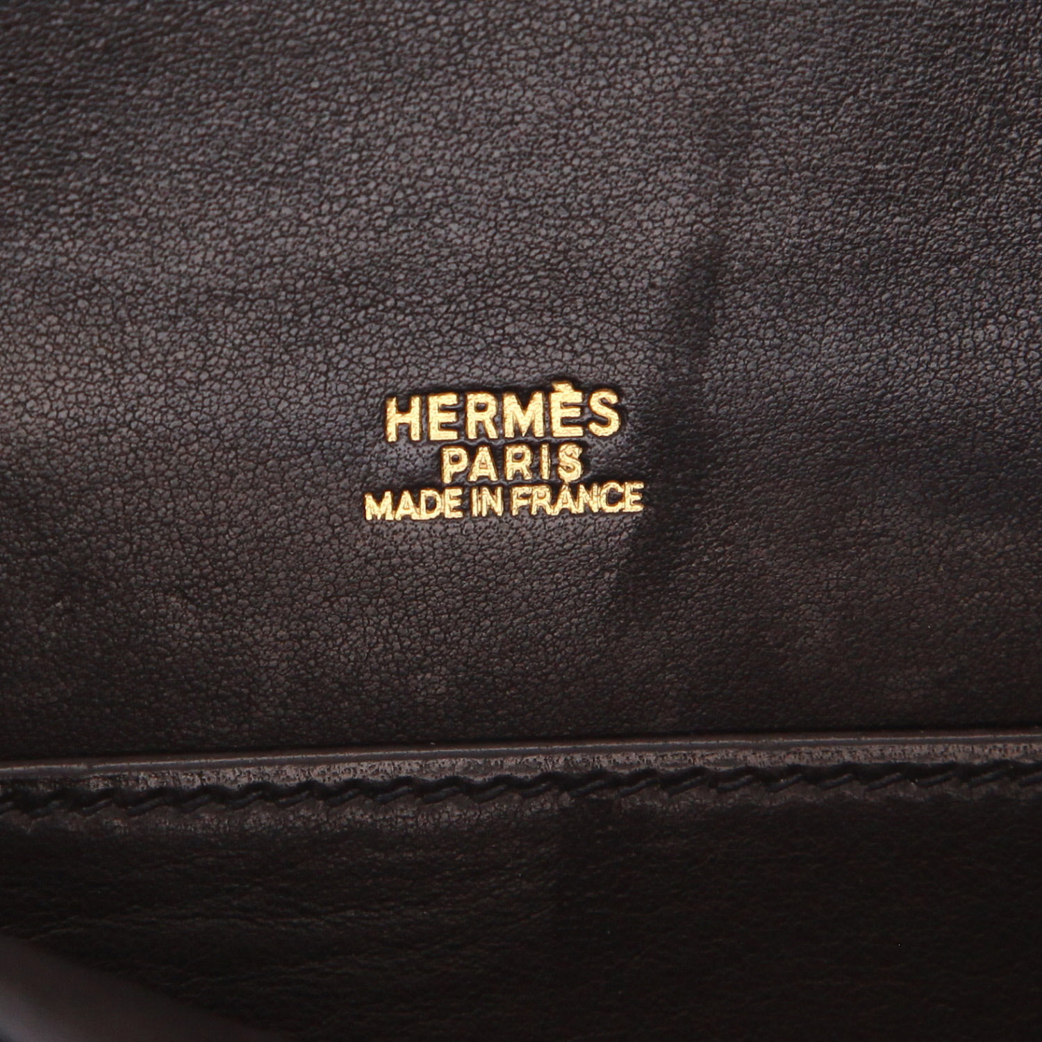 Pochette Hermès  Kelly - Clutch in pelle box nera - Detail D2