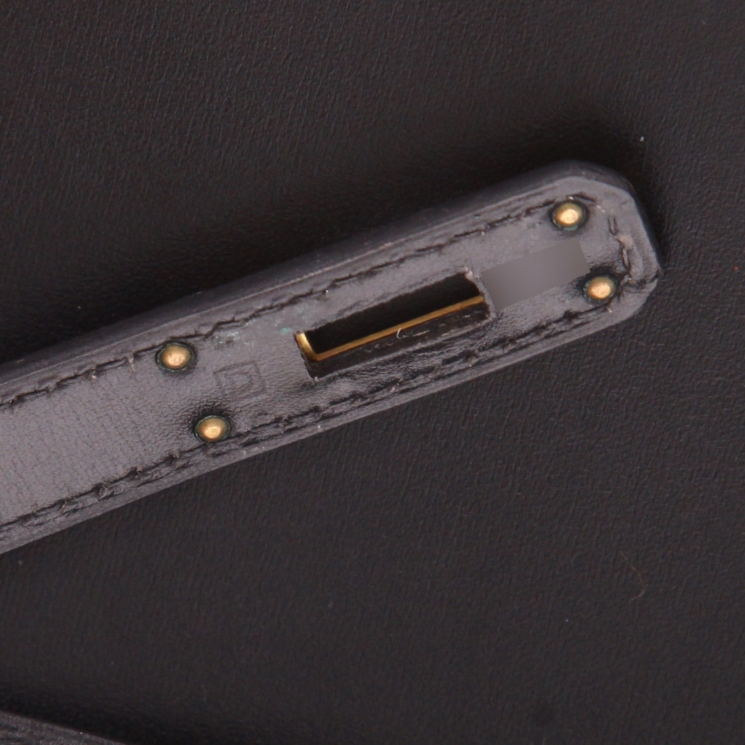 Pochette Hermès  Kelly - Clutch in pelle box nera - Detail D4