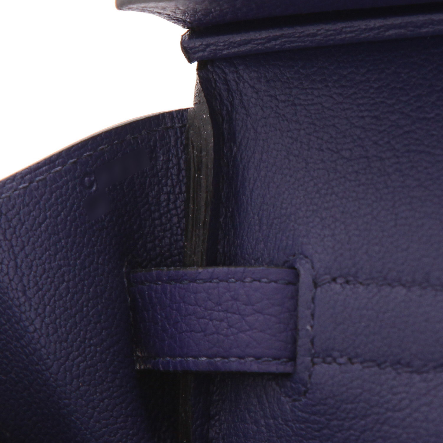 Sac à main Hermès  Birkin 35 cm en cuir togo Bleu Encre - Detail D4