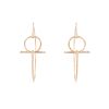 Hermès Filet d'Or earrings in pink gold - 00pp thumbnail