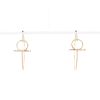Hermès Filet d'Or earrings in pink gold - 360 thumbnail