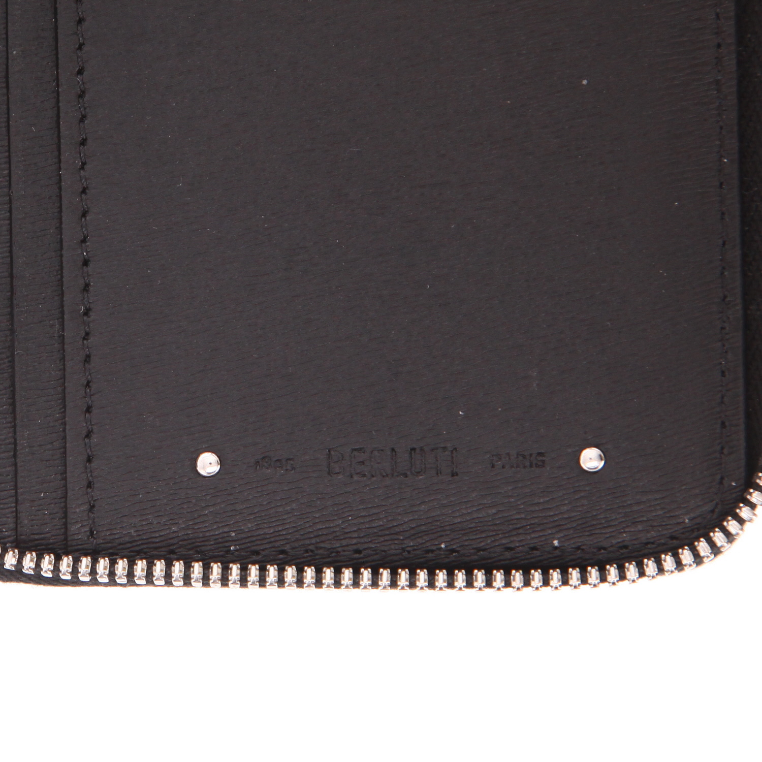Portafogli Berluti  Itauba Vertical Signature in pelle nera - Detail D2