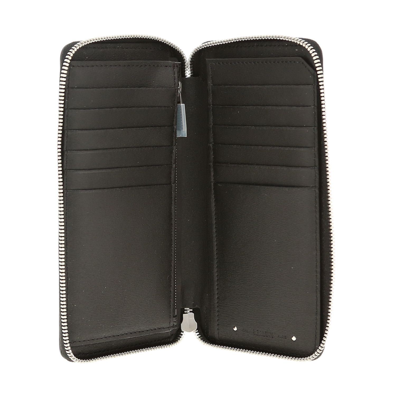 Berluti  Itauba Vertical Signature wallet  in black leather - Detail D3