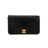 Chanel  Mademoiselle bag worn on the shoulder or carried in the hand  in black crocodile - 360 thumbnail
