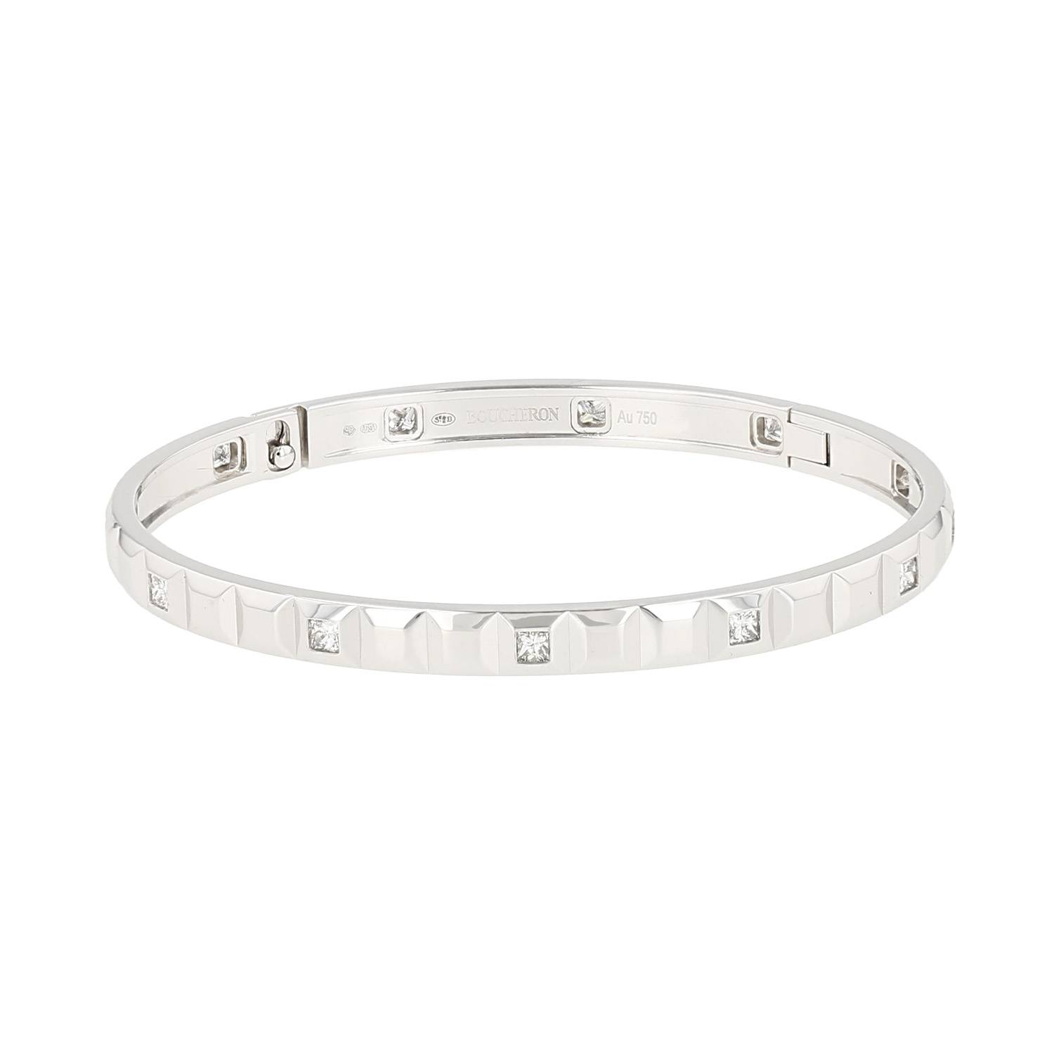 Boucheron Clou de Paris bracelet in white gold and diamonds