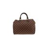 Louis Vuitton  Speedy 30 handbag  in ebene damier canvas  and brown leather - 360 thumbnail