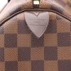 Louis Vuitton  Speedy 30 handbag  in ebene damier canvas  and brown leather - Detail D2 thumbnail