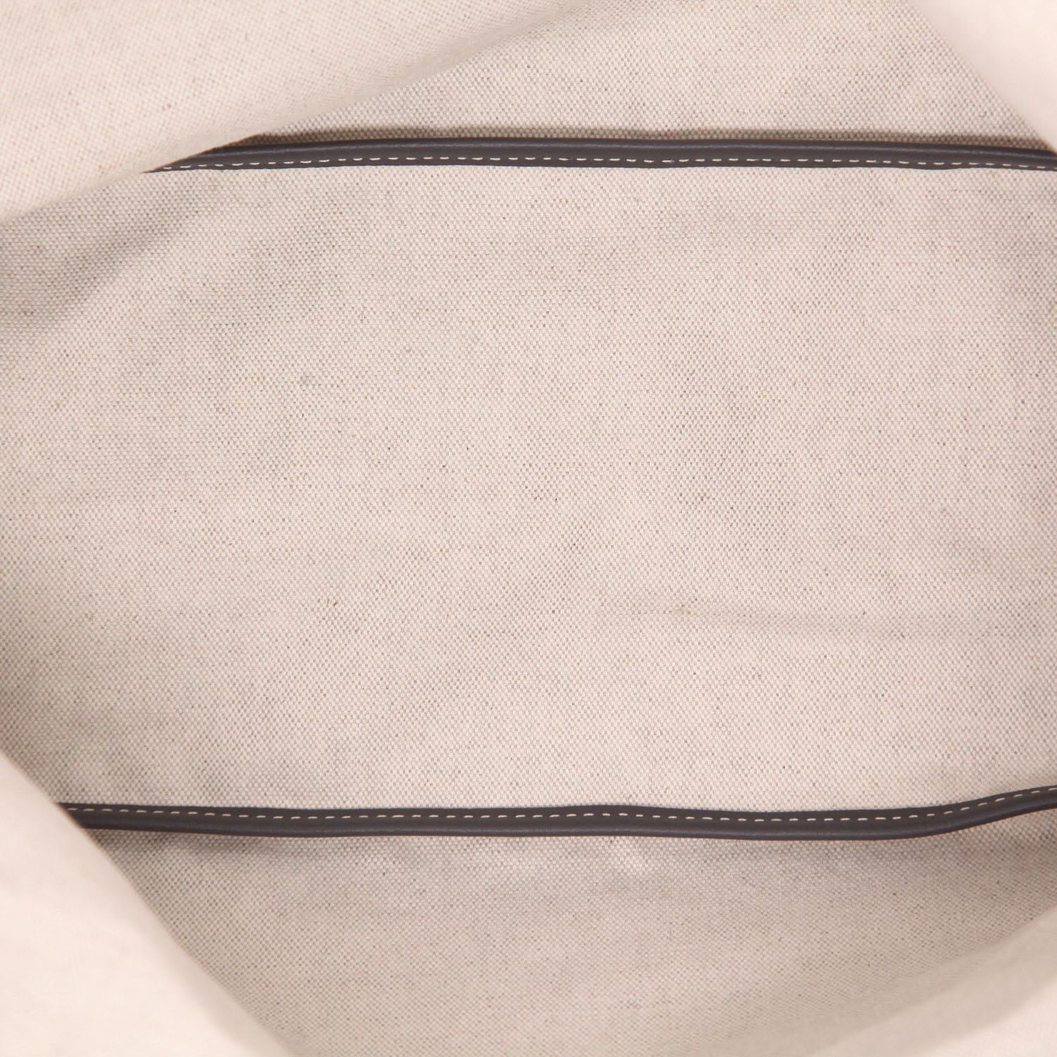 Sac cabas Goyard  Saint-Louis en toile Goyardine grise et cuir gris - Detail D3