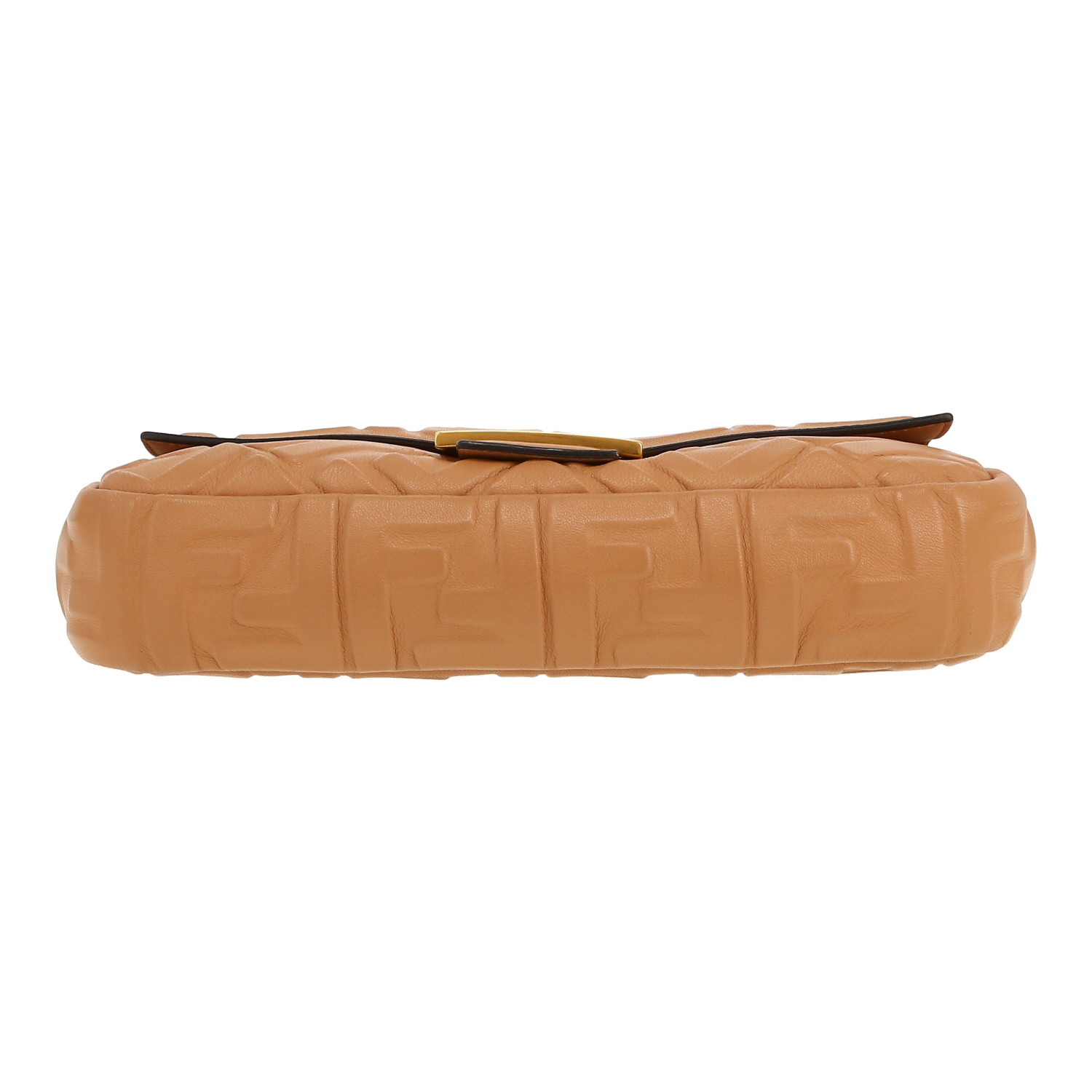 Bolso de mano Fendi  Baguette en cuero marrón - Detail D1