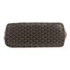 Goyard  Chien Gris shopping bag  in black Goyard canvas  and brown leather - Detail D1 thumbnail