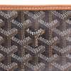 Goyard  Chien Gris shopping bag  in black Goyard canvas  and brown leather - Detail D2 thumbnail