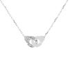 Dinh Van Menottes R8 necklace in white gold and diamonds - 00pp thumbnail