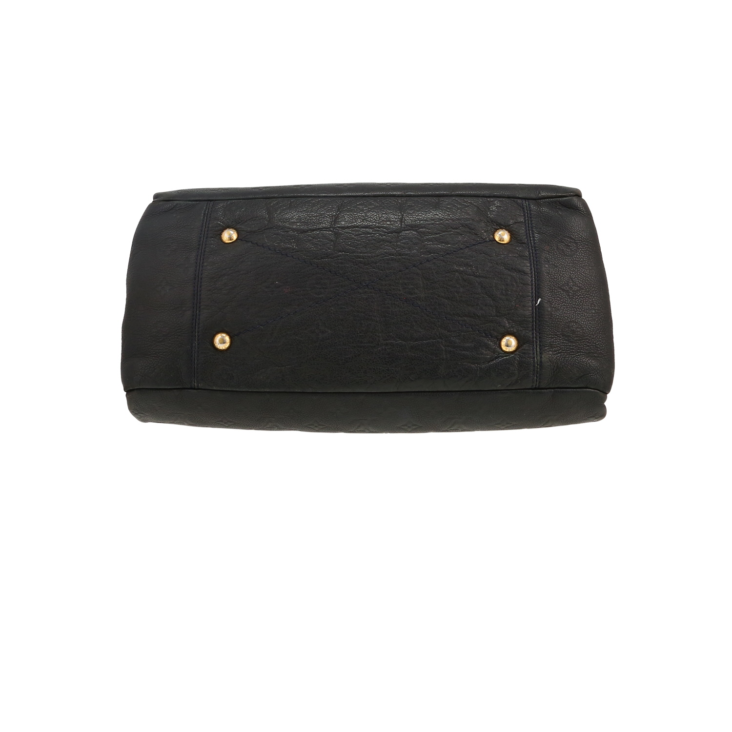 Sac à main Louis Vuitton  Artsy en cuir monogram empreinte bleu-marine - Detail D1