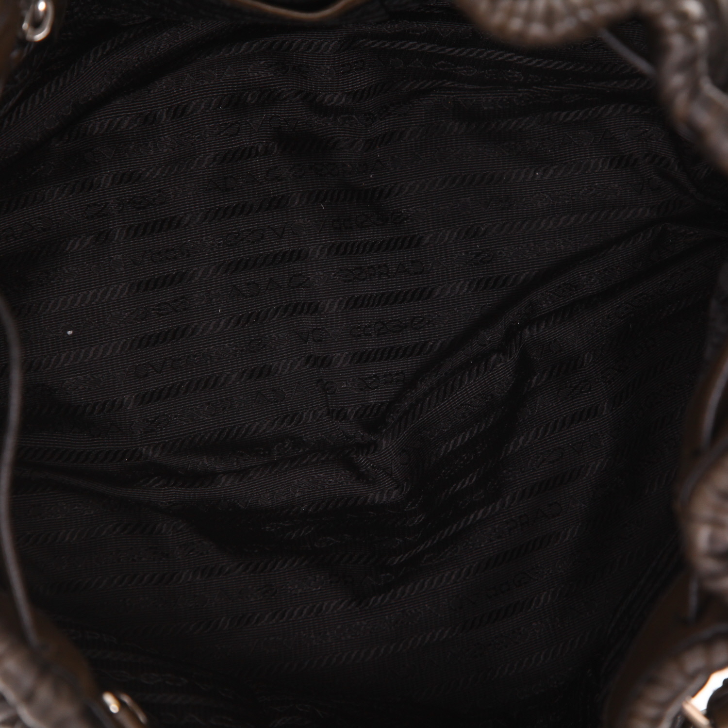 Sac à main Prada   en cuir marron - Detail D2