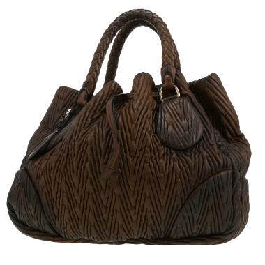 Borsa Prada   in pelle marrone