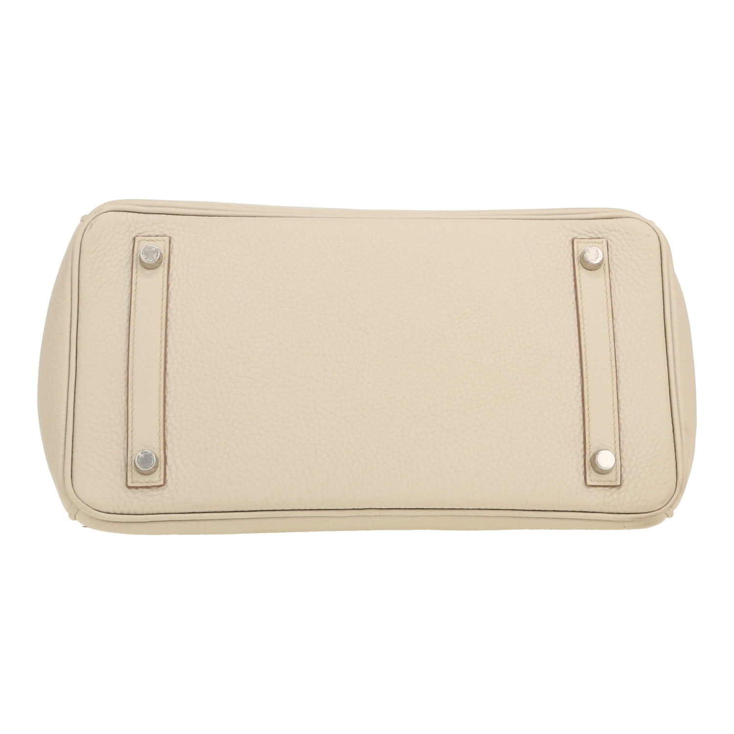 Borsa Hermès  Birkin 30 cm in pelle togo grigia - Detail D1