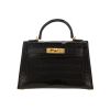 Sac bandoulière Hermès  Kelly 20 cm en alligator noir - 360 thumbnail