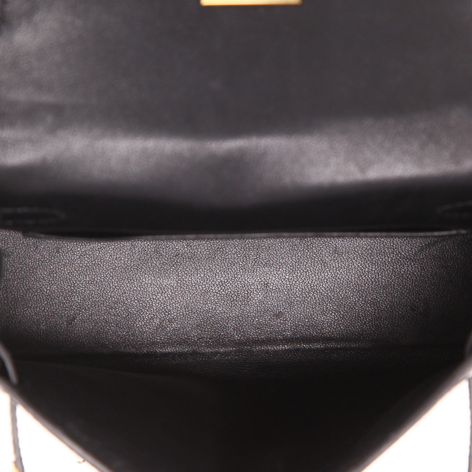 Borsa a tracolla Hermès  Kelly 20 cm in alligatore nero - Detail D3