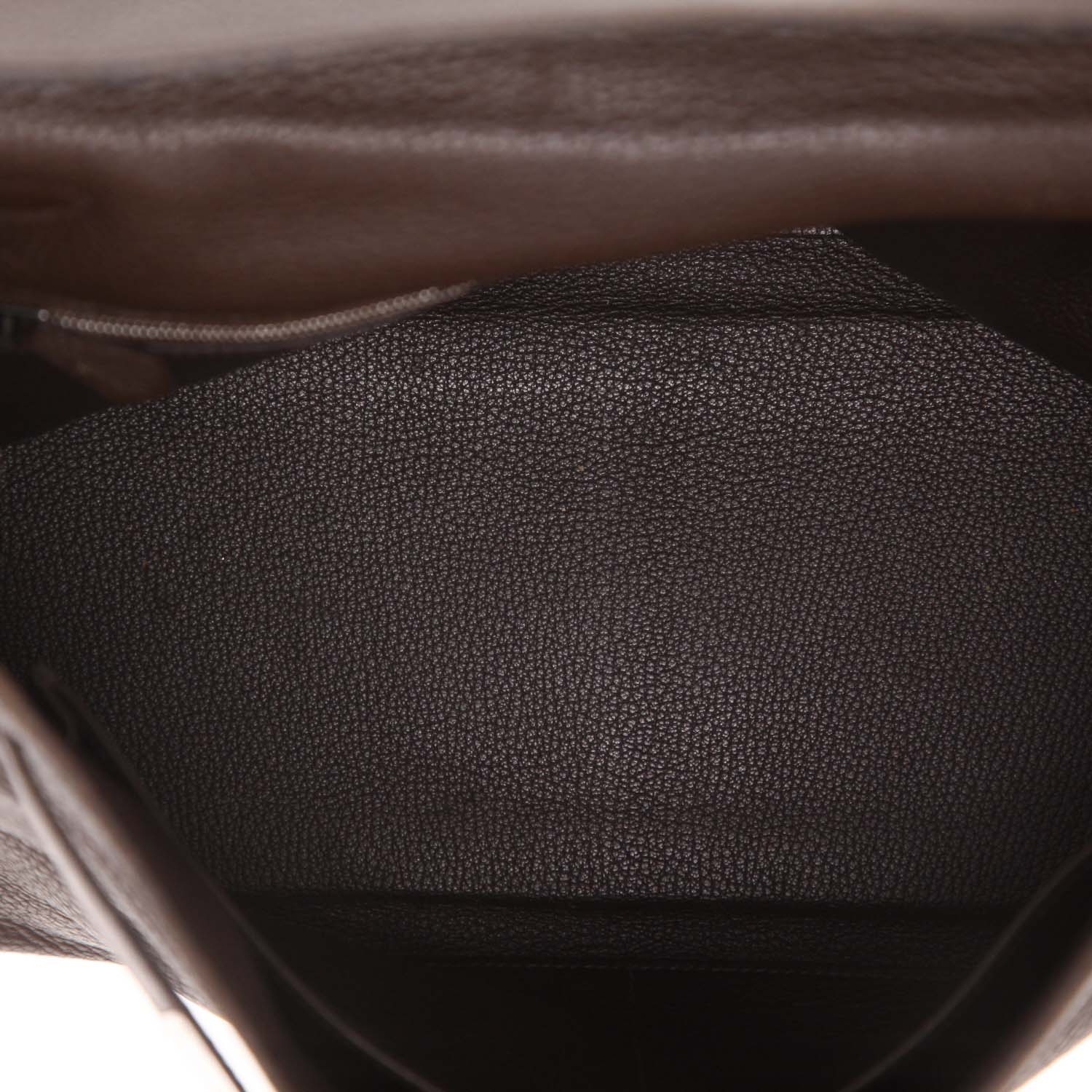 Borsa Hermès  Kelly 35 cm in pelle taurillon clemence marrone - Detail D4