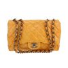 Chanel  Timeless handbag  in orange patent quilted leather - 360 thumbnail