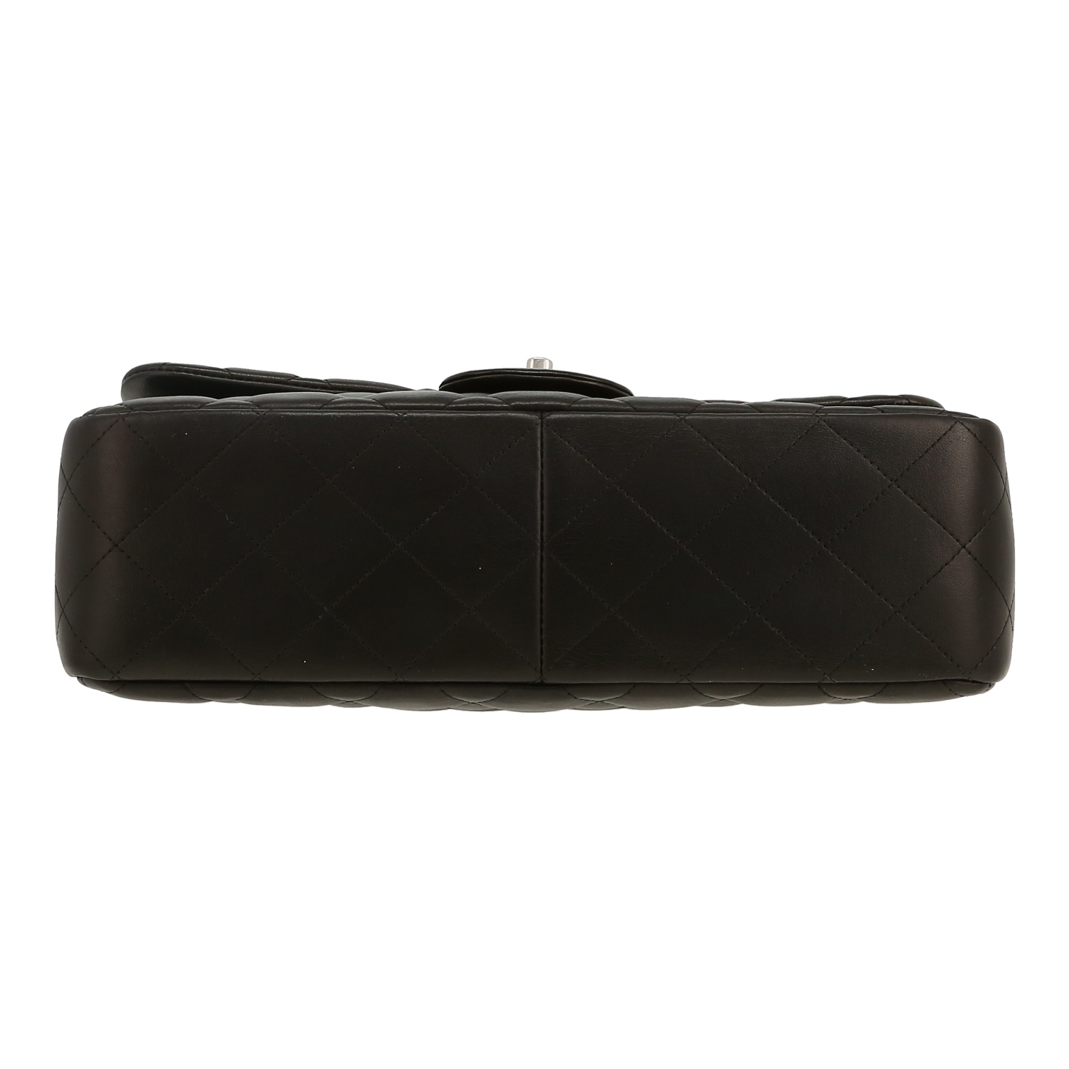 Borsa a tracolla Chanel  Timeless Jumbo in pelle trapuntata nera - Detail D1