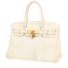 Borsa Hermès  Birkin 30 cm in pelle togo bianca - 00pp thumbnail