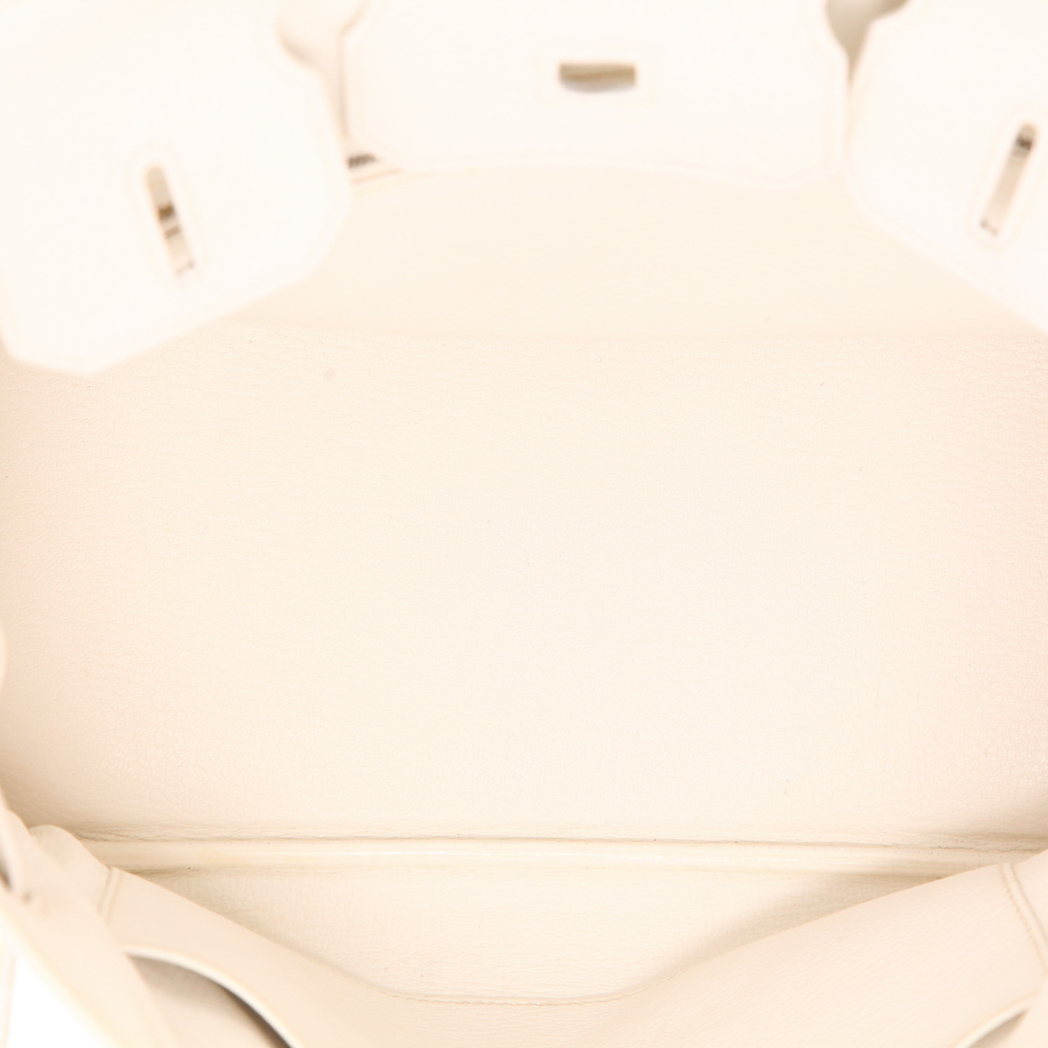 Hermès  Birkin 30 cm handbag  in white togo leather - Detail D4