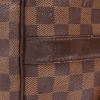 Louis Vuitton  Keepall 55 travel bag  in ebene damier canvas  and brown leather - Detail D2 thumbnail