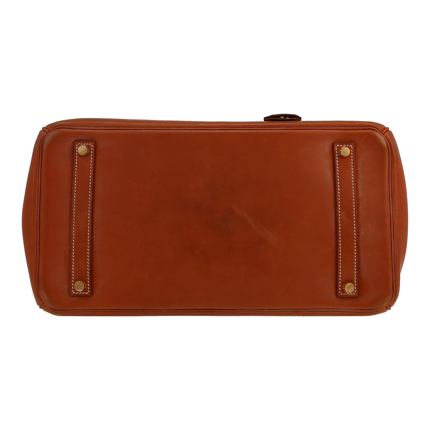 Hermès  Birkin 35 cm handbag  in fawn Barenia leather - Detail D1