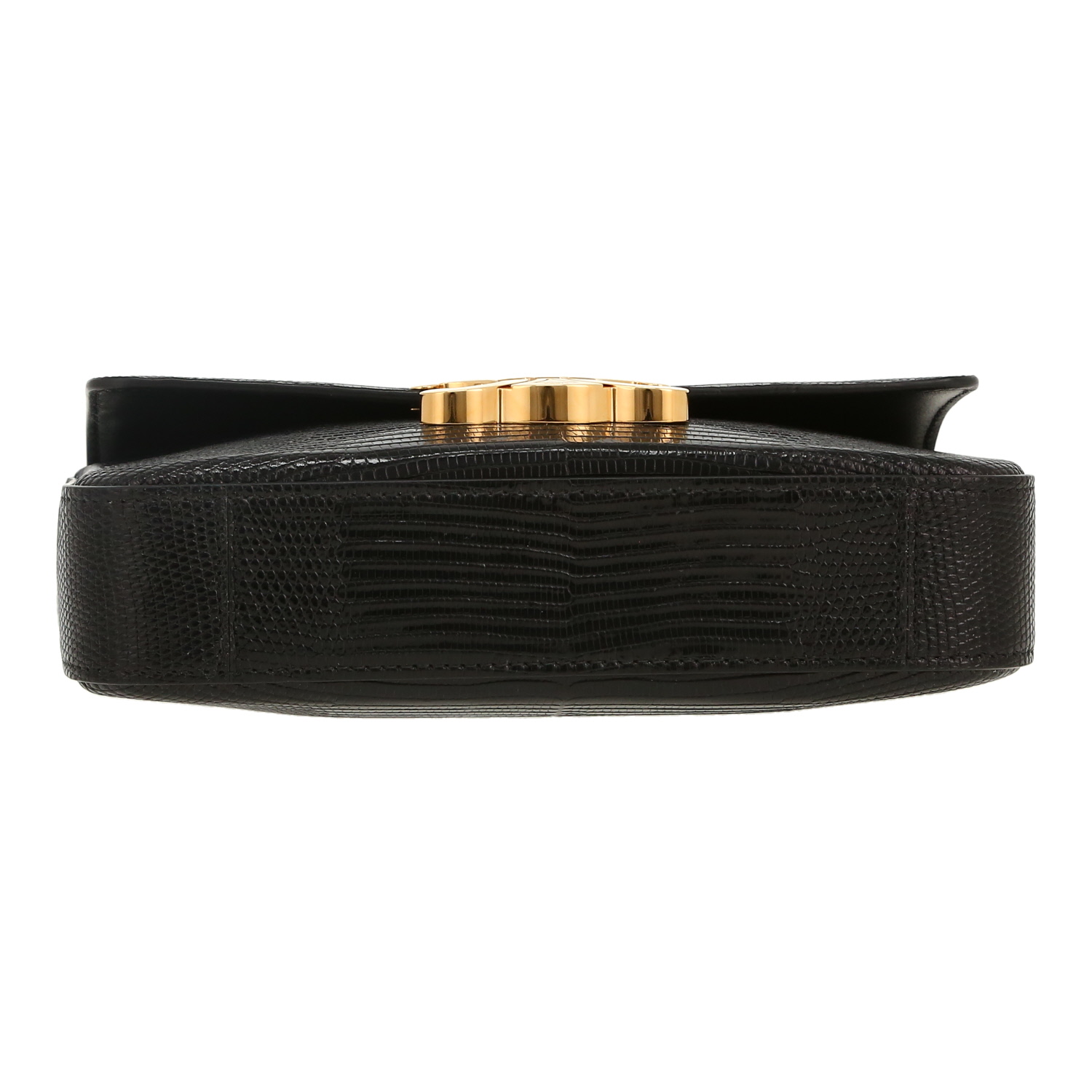 Celine  Claude handbag  in black lizzard - Detail D1