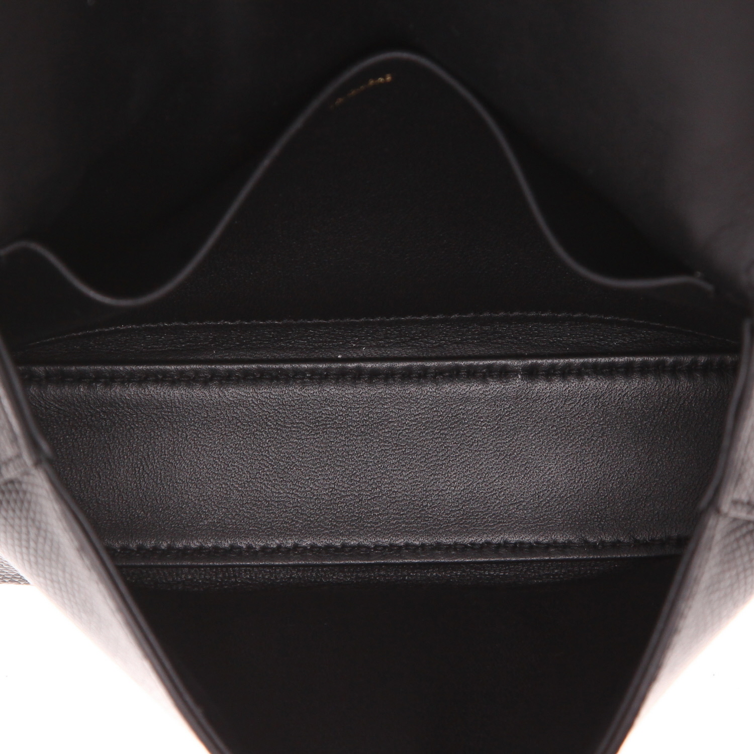 Celine  Claude handbag  in black lizzard - Detail D3