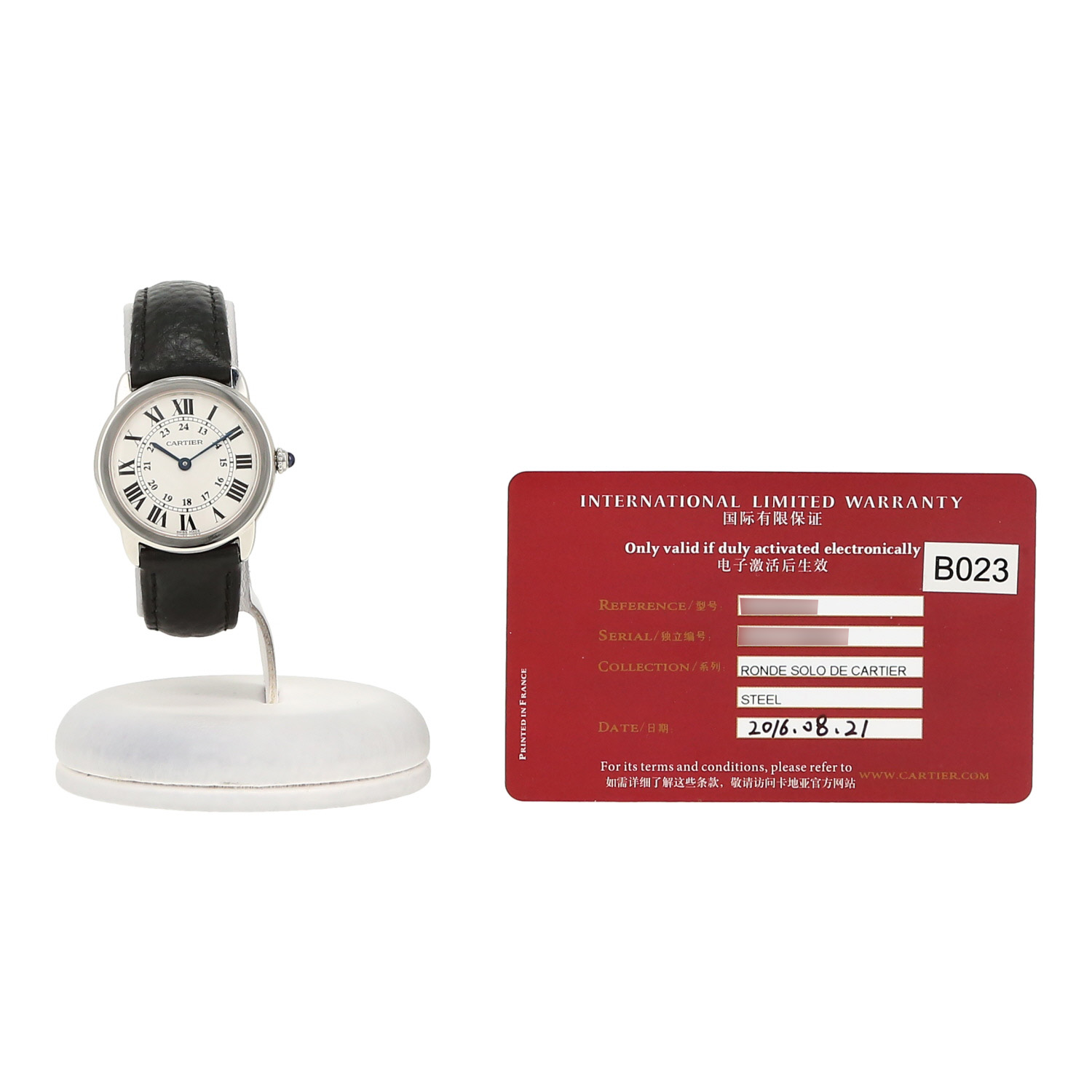 Cartier Ronde Solo  in stainless steel Ref: Cartier - 2933  Circa 2016