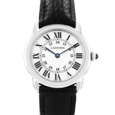 Montre Cartier Ronde Solo en acier Ref: Cartier - 2933  Vers 2016