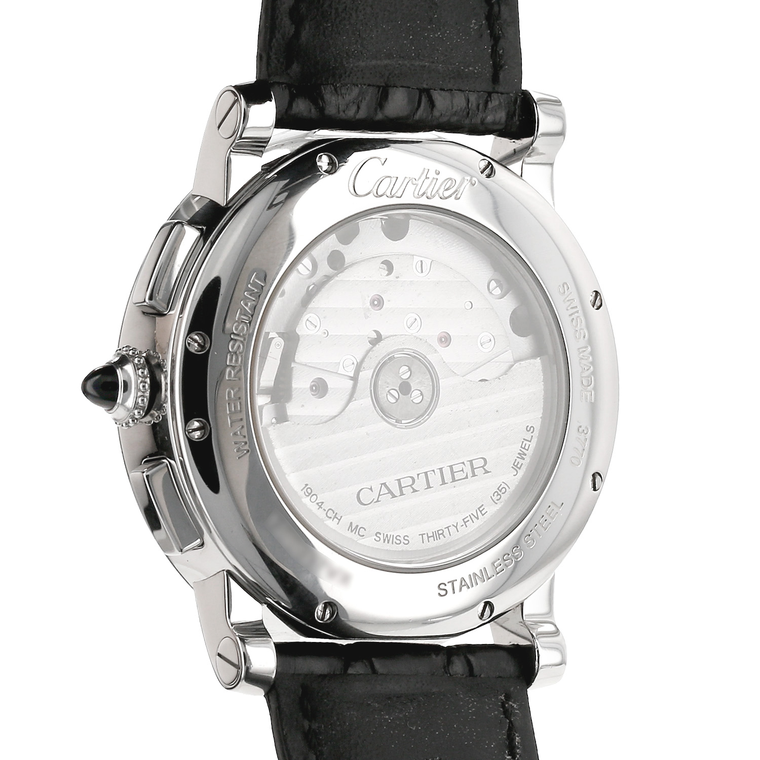 Orologio Cartier Rotonde Chrono Central in acciaio Ref: Cartier - 3770  Circa 2010 - Detail D3