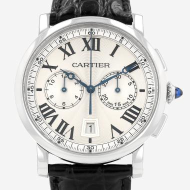 Montre Cartier Rotonde Chrono Central en acier Ref: Cartier - 3770  Vers 2010