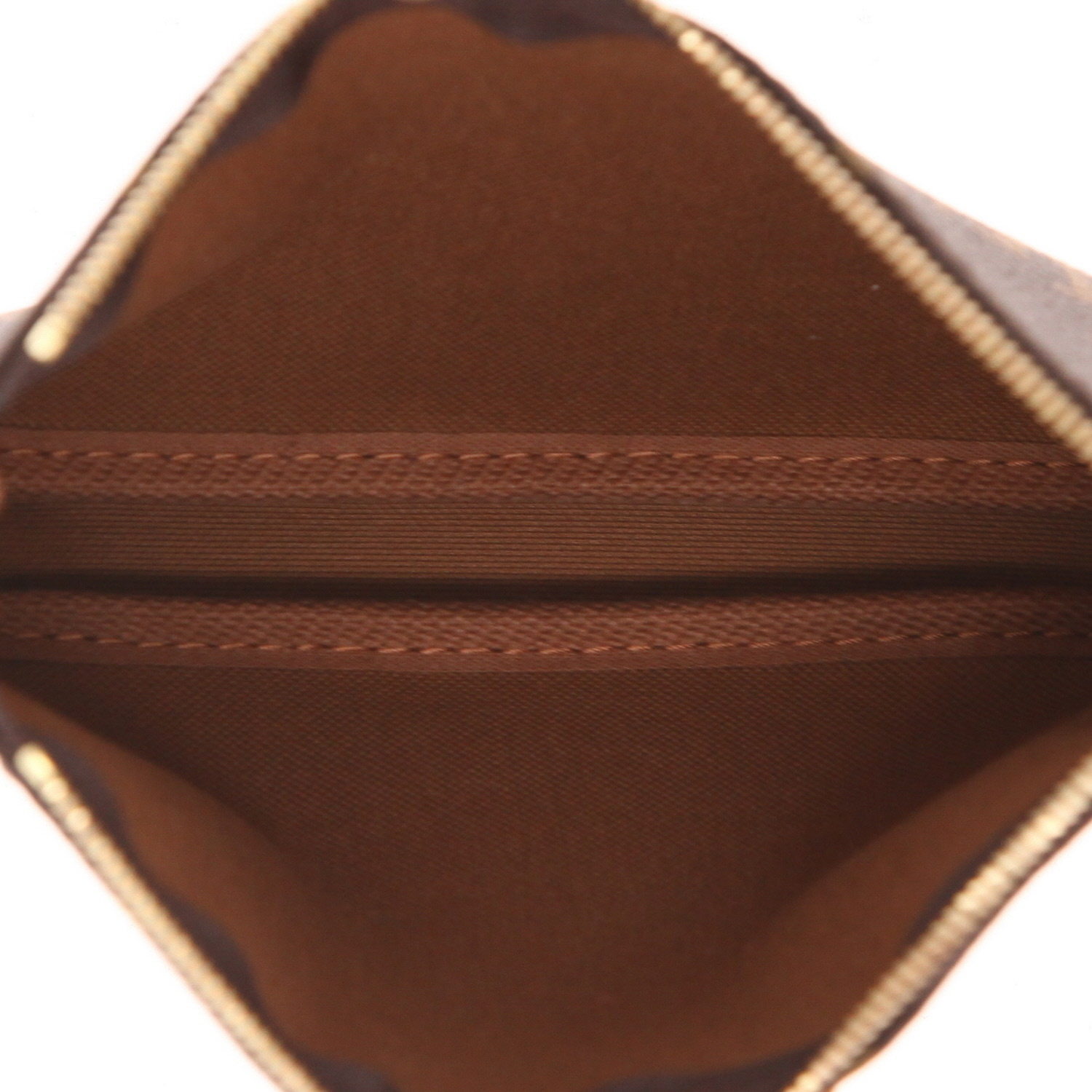 Bolso bandolera Louis Vuitton  Multi-Pochette en lona Monogram revestida marrón - Detail D4