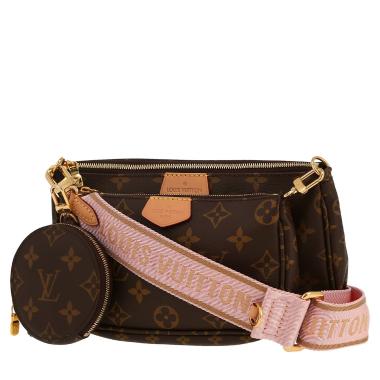 Borsa a tracolla Louis Vuitton  Multi-Pochette in tela monogram cerata marrone